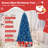 7 FT Artificial Christmas Tree, with 340 Warm White LED Lights 8 Lighting Modes-1581230393