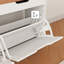 Banc de rangement rembourré pour chaussures avec armoire à 2 niveaux-931826813