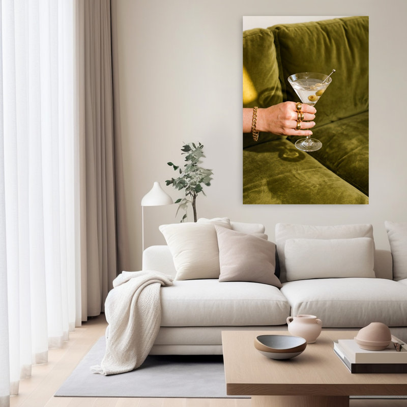 Art mural contemporain A Martini, H 60 po x l 40 po