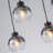 Cluster Glass Globe Waterfall Chandelier