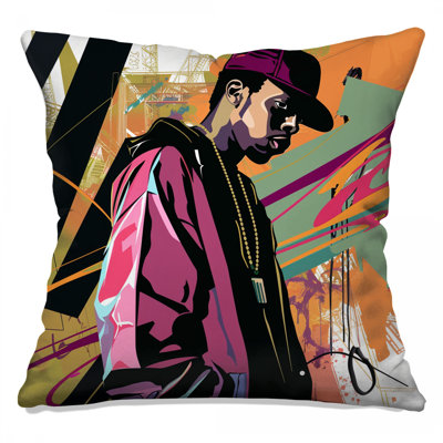 Coussin HipHop, coussins double face musique