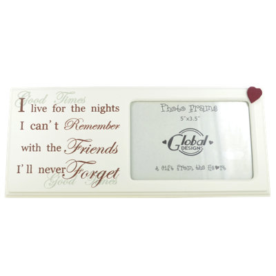 Red and Cream Single Picture Frame