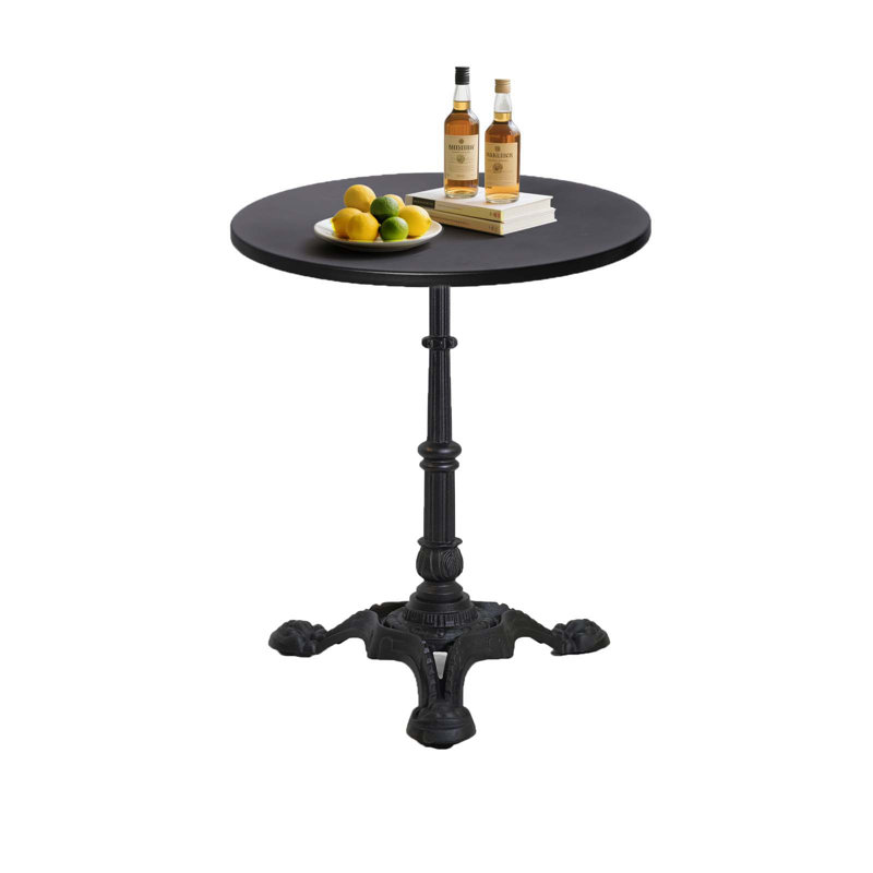 Round Dining Table, 23.62 Inches Modern Tulip Kitchen Table With Sturdy Metal Pedestal, Mid-Century Leisure Table For Small Places,Garden, Dining Room, Living Room, Cafe