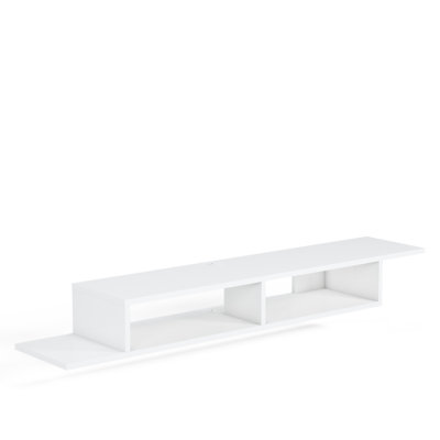 Keteri Unfinished Floating TV Stand for TVs up to 65"