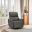 Fauteuil pivotant inclinable recouvert de tissu gris foncé avec ports USB-666942018