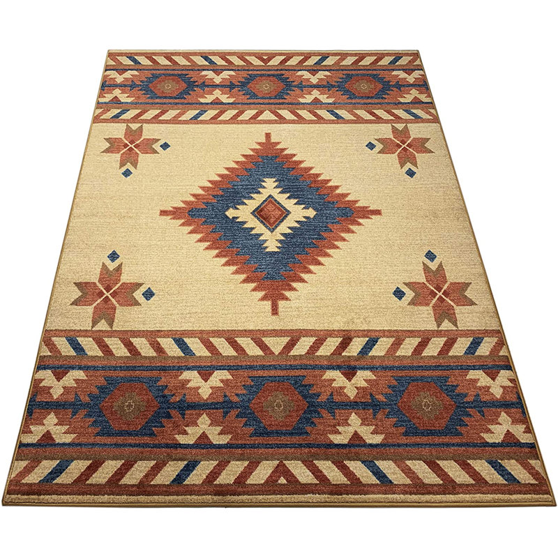 Tapis Southwestern, Rectangle 2 pi 8 po x 4 pi
