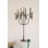  29" Deer Candelabra Forged Iron Rustic Brass Tabletop Centerpiece for Home Décor