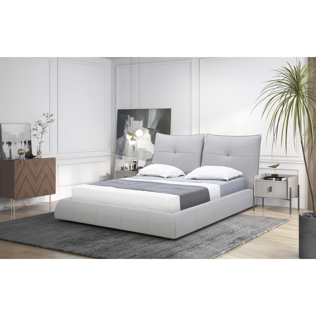 Leather Platform Bed Hokku Designs 