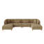 6 Seater Corduroy Seating Component