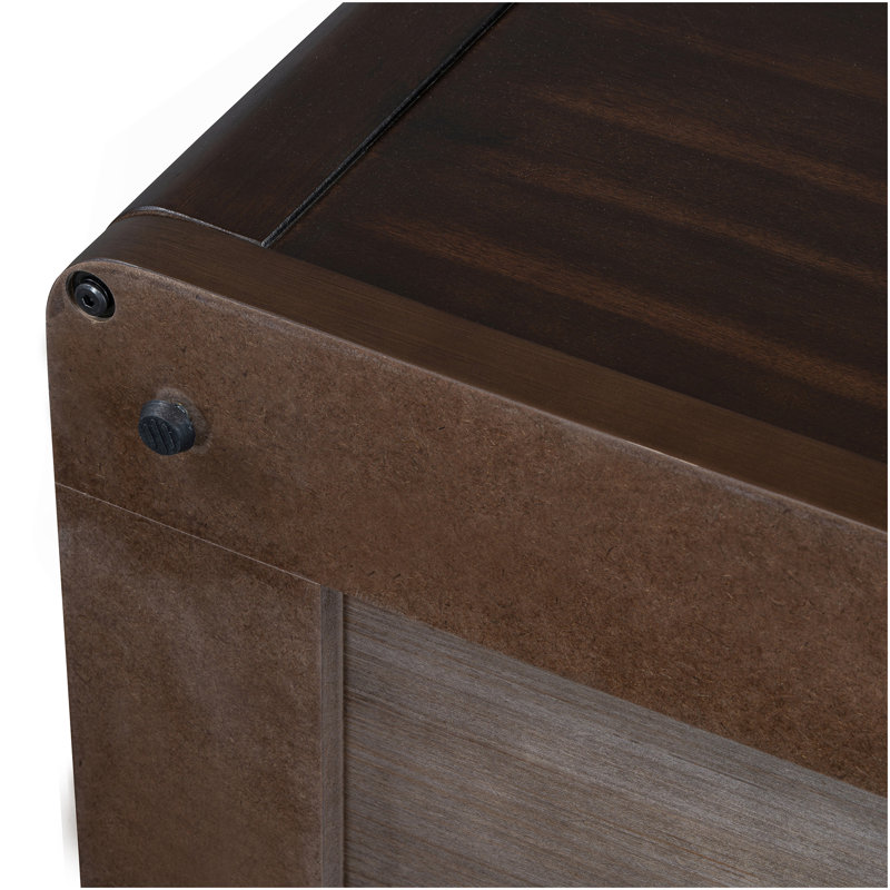 Table basse carrée pour le salon Table basse de style campagnard avec rangement, table centrale à 2 niveaux avec compartiment de rangement semi-ouvert de 30,8 po