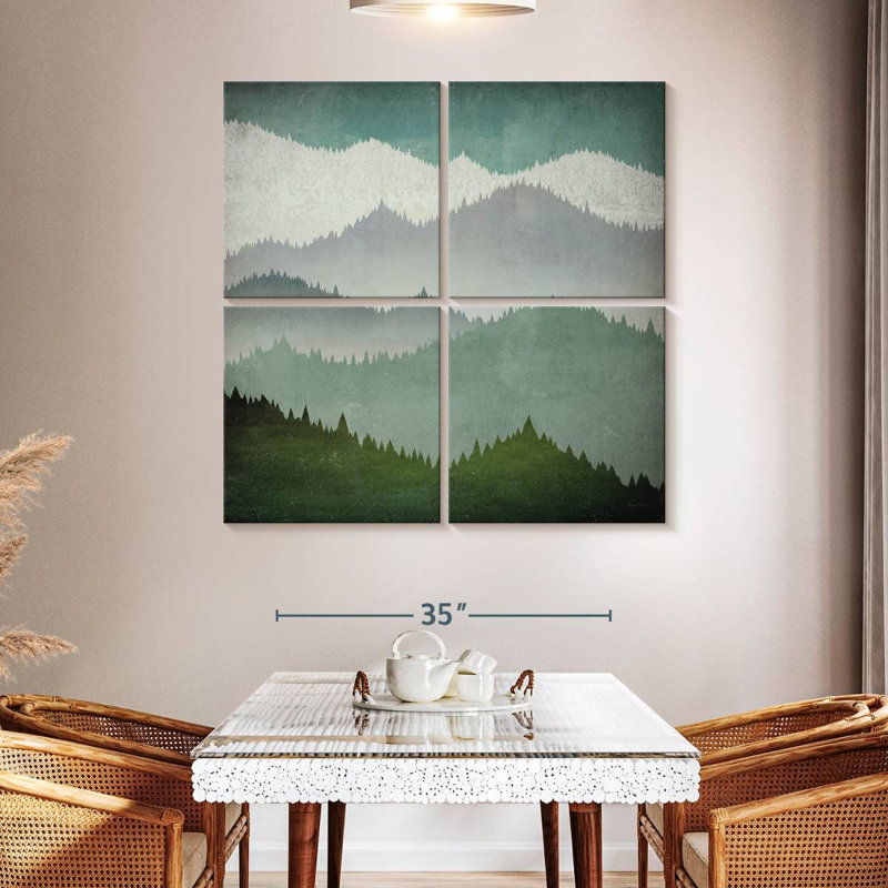 Forest's First Snow, 45" H x 45" W