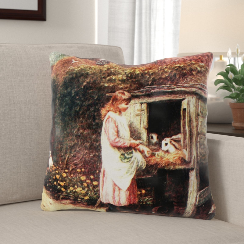 Housse et insert de coussin carré rétro, Microsuède, Intérieur