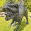 Statue de jardin dinosaures en métal