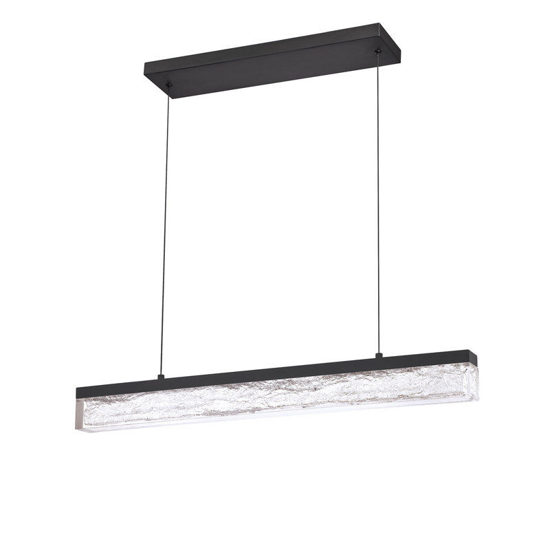 Luminaire suspendu 1 lumière DEL Zeineb, H 83 po x l 31,5 po x P 4,75 po