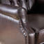 Fauteuil inclinable capitonné en tissu