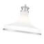 Luminaire suspendu 1 lumière en nickel brossé Reznor 18 pouces-123223196
