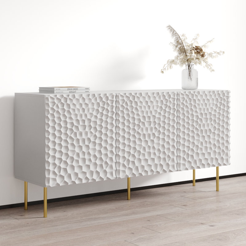 Warminster 59.8" Sideboard with Matte Finish, White