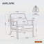 Chaise d'appoint Mid-Century pour salon, chambre à coucher et bureau-313104335-313104334