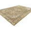 Tapis oriental délavé semi-antique à motif floral beige 7 pi 6 po x 10 pi 8 po