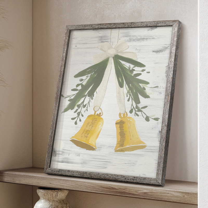 «Christmas Holiday Art» CECXIV, reproduction d'art encadrée - bois massif, H 21 po x l 17 po