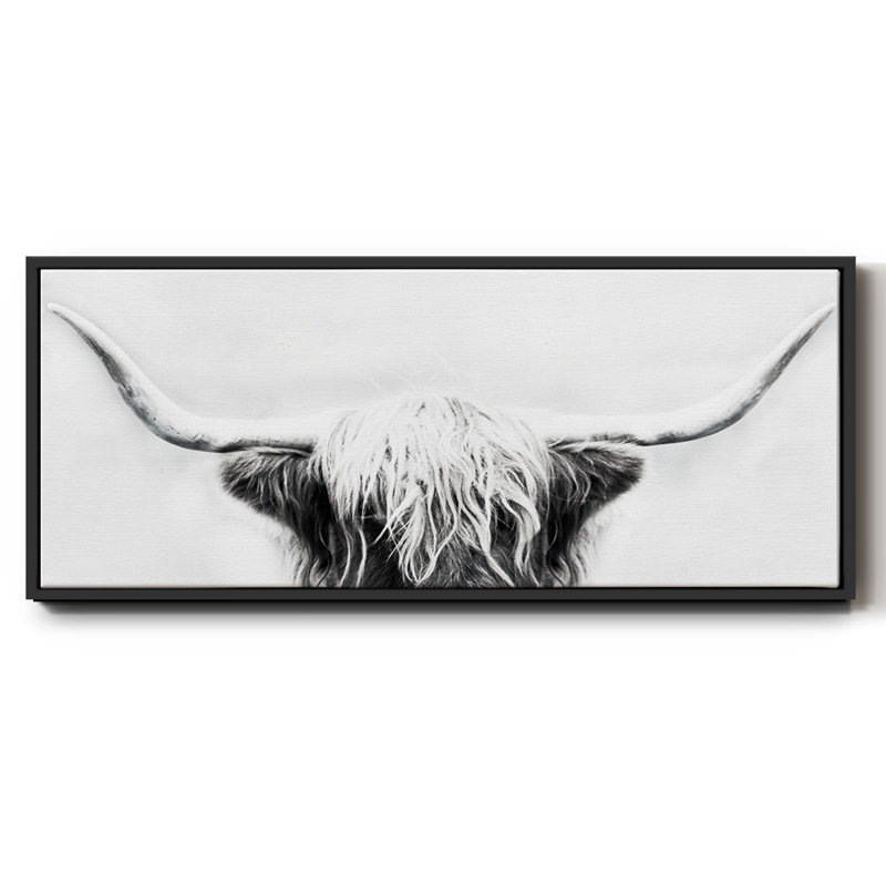 Longhorn- Framed Canvas