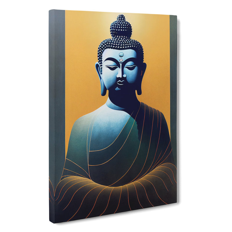Balanced Buddha - Wrapped Canvas Print, 60cm H x 40cm W x 3cm D