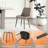 Leather Dining Chairs, Mid Century Modern Faux Leather Kitchen Chairs-1077669300-1077669304