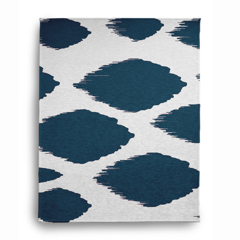 Ishani Chenille Abstract Indoor Rug, Rectangle 4' x 6'
