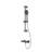 Adjustable Height Shower System With Gunmetal Finish & 2-Way Diverter