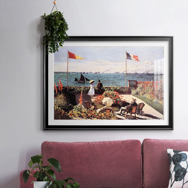 "Garden at Sainte", reproduction d'art sur papier, Noir, H 19 po x l 27 po x P 1,5 po