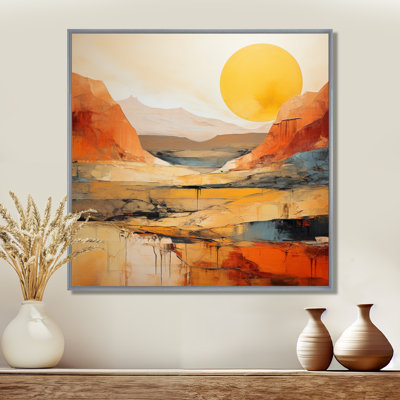 Bold Landscape Canyon Desert VII - Canyon Canvas Art