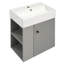 Meuble-lavabo moderne en céramique peu encombrant pour les salles de bain compactes