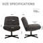 Swivel Office Chair, Wide Cloud-like Seat, 113kg Capacity & Pet-friendly Fabric-1224733426