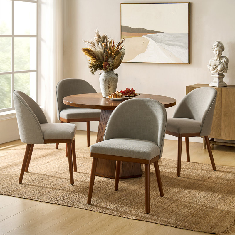 Ensemble de chaises de salle à manger Kanalu, 4, Gris