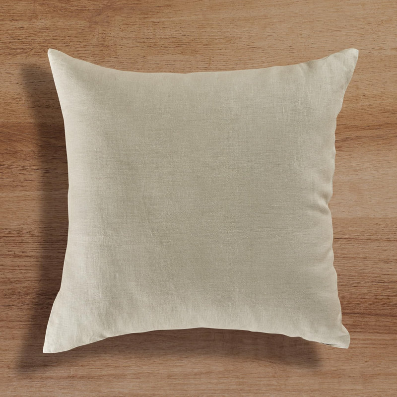 Montauk - 100% Pure Linen Pillow Cover, Vintage Khaki