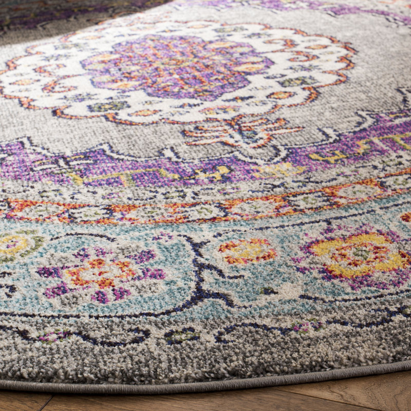 Donnalyn Performance Oriental Rug, Round 6'7"