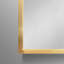 Armoire à pharmacie murale ou miroir encastrée en métal doré 16 x 28 pouces avec miroir