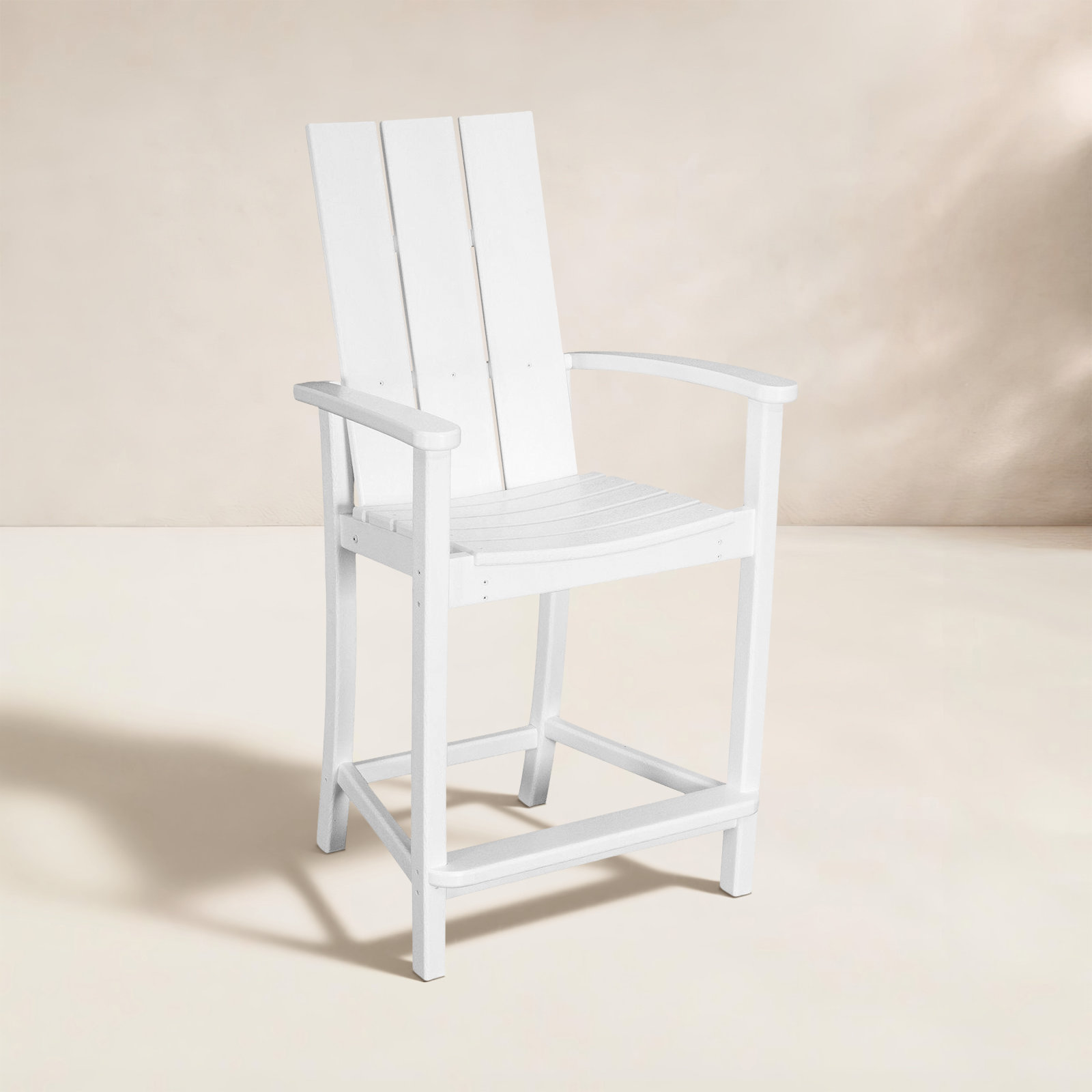 POLYWOOD® Modern Adirondack Patio Bar Stool