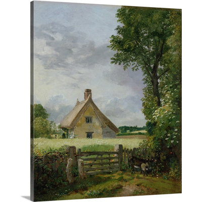 «A Cottage in a Cornfield, 1817» par John Constable - reproduction imprimée