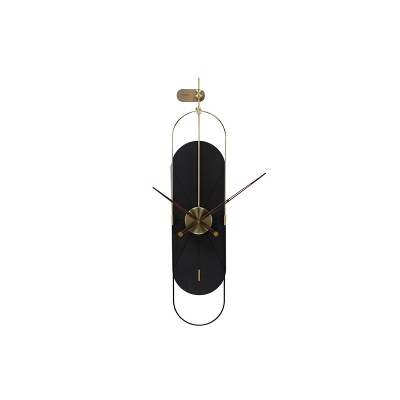 Wood Wall Clock, Black