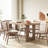Elys Modern Solid Wood Dining Table
