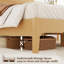 Base de lit à pieds hauts en bois Minimalist-192996705-192996707