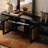French style black TV stand
