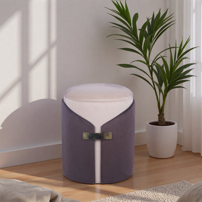 Pouf avec rangement ou tabouret de coiffeuse