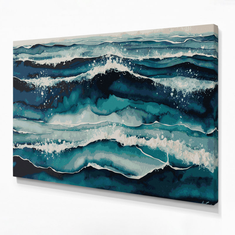 Art mural sur toile Coastal Ocean, H 24 po x l 36 po