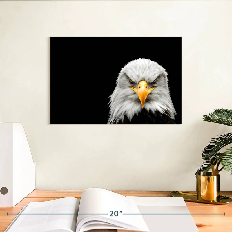 Brampt Angry Bald Eagle, 8" H x 12" W