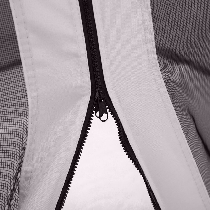Outsunny 10' X 12' Replacement Mesh Sidewall Netting For Patio Gazebos And Canopy Tents With Zippers (Sidewall Only), White