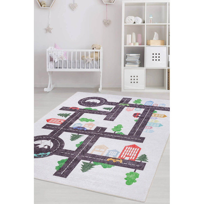 Tapis décoratif coloré Cars Cars, Tapis de couloir 2 pi 6 po x 7 pi 7 po