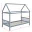 Lit simple pour enfant en forme de maison-2086260545