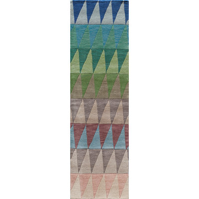 Javeed Geometric Handmade Wool Rug